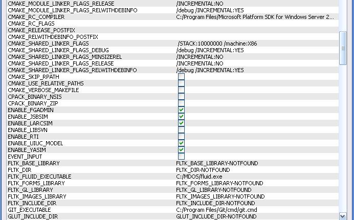 view of CMake on FG b