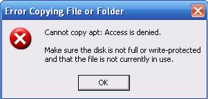 Error Dialog
